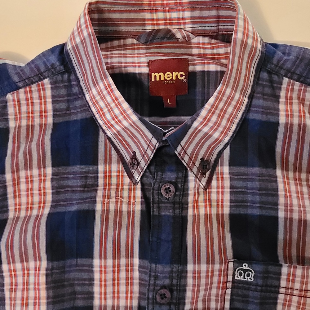 Merc London Large short sleeve shirt mod skin punk